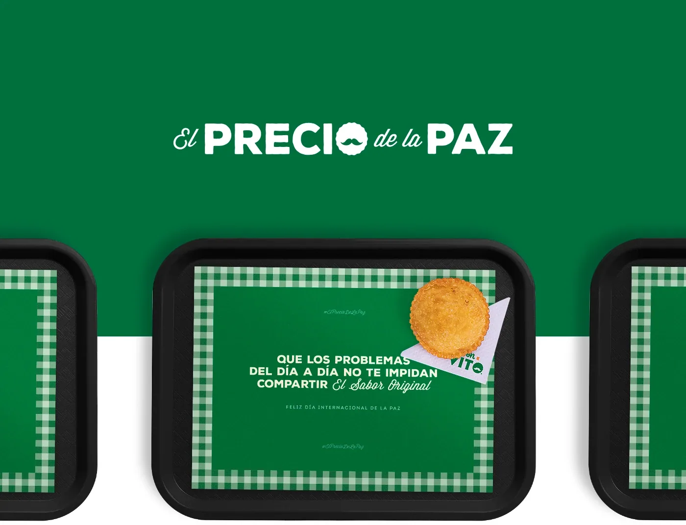 El Precio de la Paz — bandeja con empanada