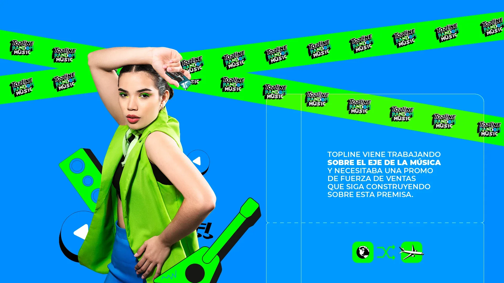 Topline viene trabajando sobre el eje de la música y necesitaba una promo de fuerza de ventas que siga construyendo sobre esta premisa.